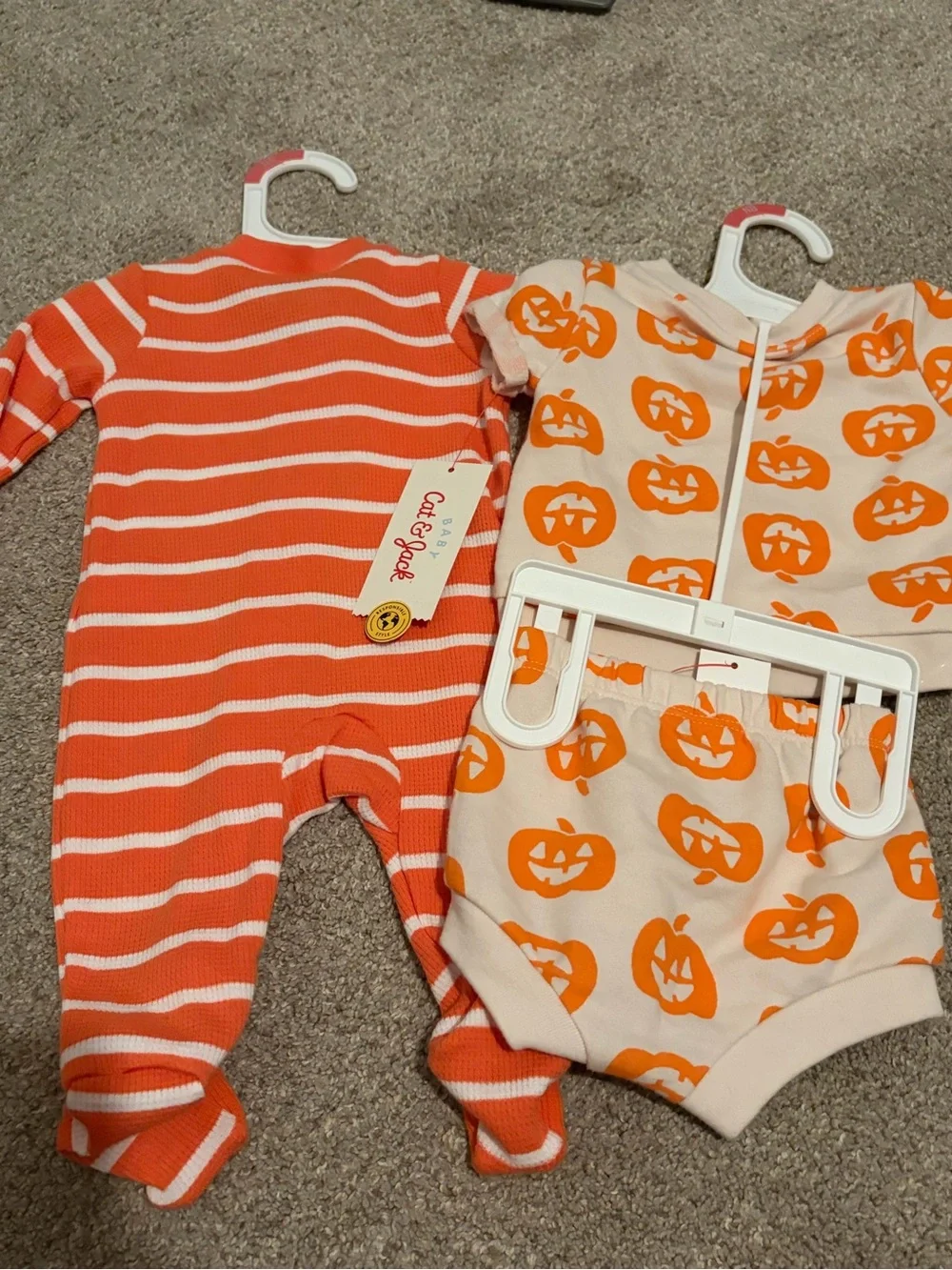 Pumpkin Halloween Baby Costume Set - Orange